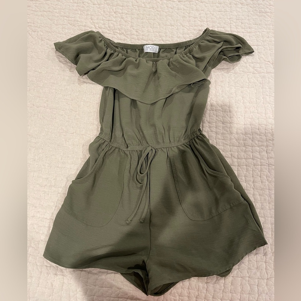 Women’s green romper